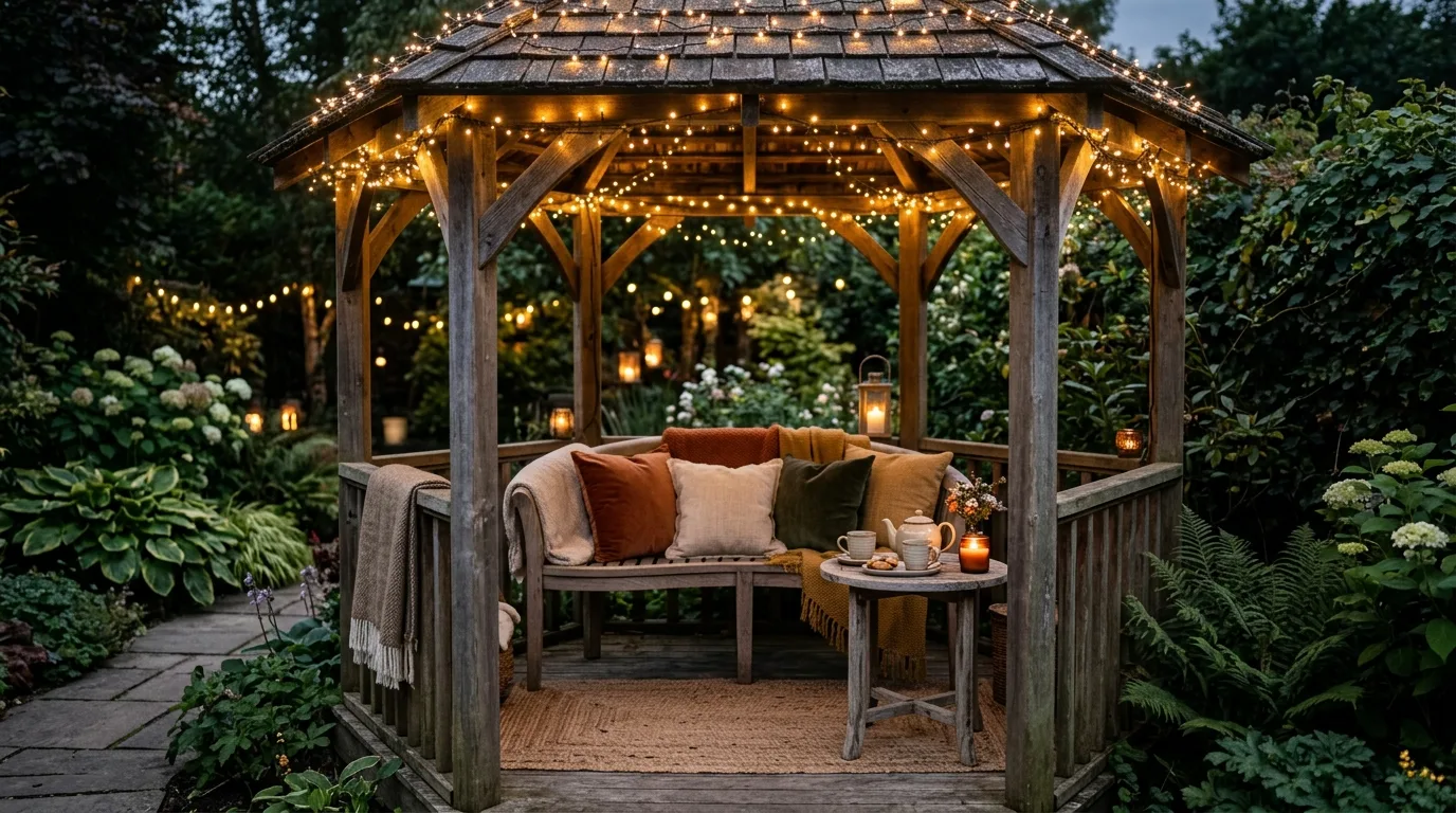 Gazebo With Layered Textiles
